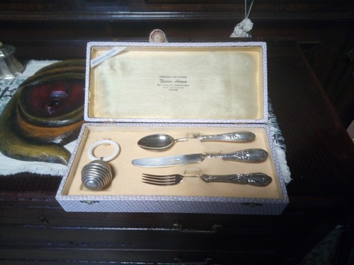 Set posate bambini argento - bambini,