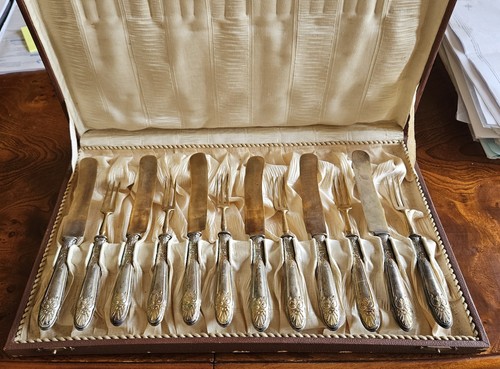 Set posate antiche - di, 12