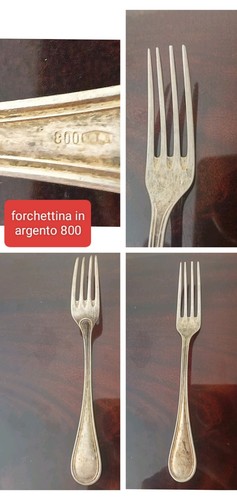 Forchetta argento 800 - forchetta,