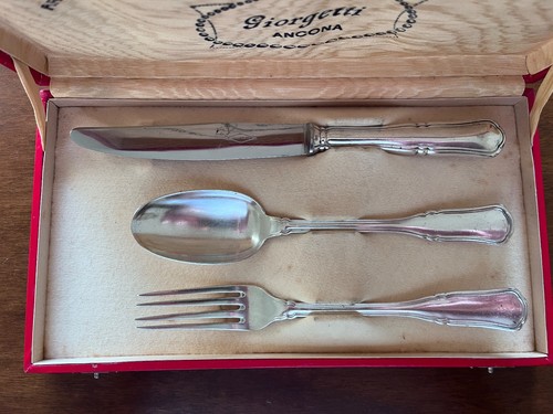 Set posate argento 800 - set,